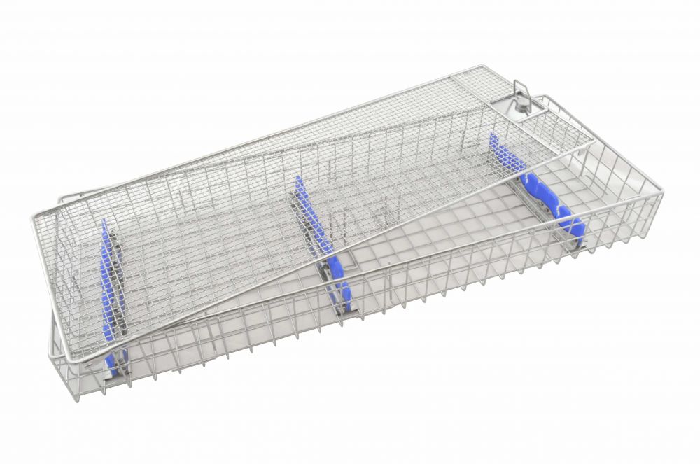 Корзина проволочная для эндоскопов с крышкой — 700х250х80 (На 8 эндоскопов)