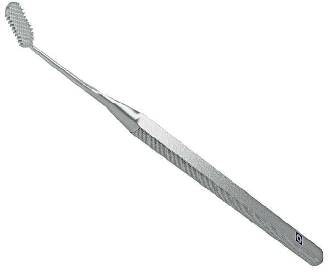 Эндомедиум загнутый вверх под 45°, крупная насечка