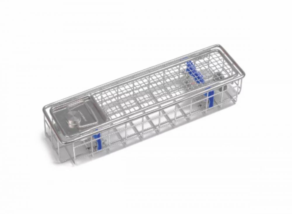 Корзина проволочная для эндоскопов с крышкой — 290х80х52 (На 2 эндоскопа)
